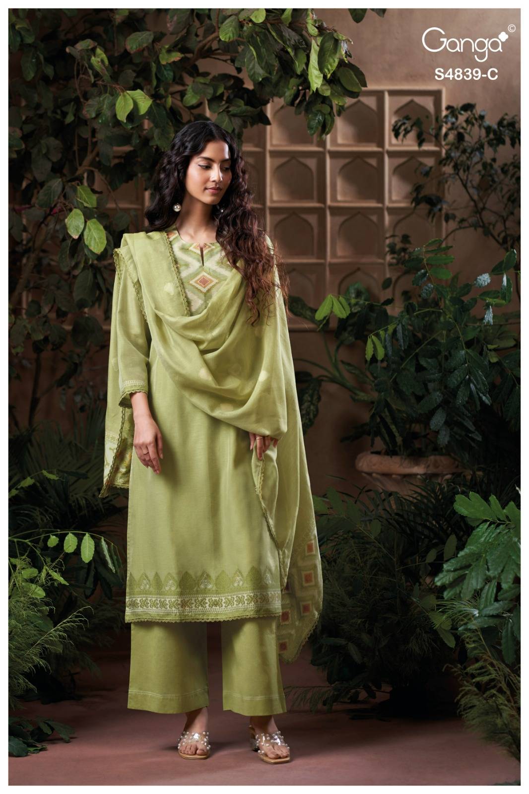 JIVARA 4839 Series By GANGA FASHION Stylish Beautiful Colourful Silk Dresses At Wholesale Price